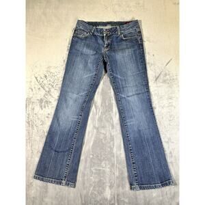 Seven7 Jeans Womens Size 31 Blue Medium Wash Low Rise Bootcut Denim